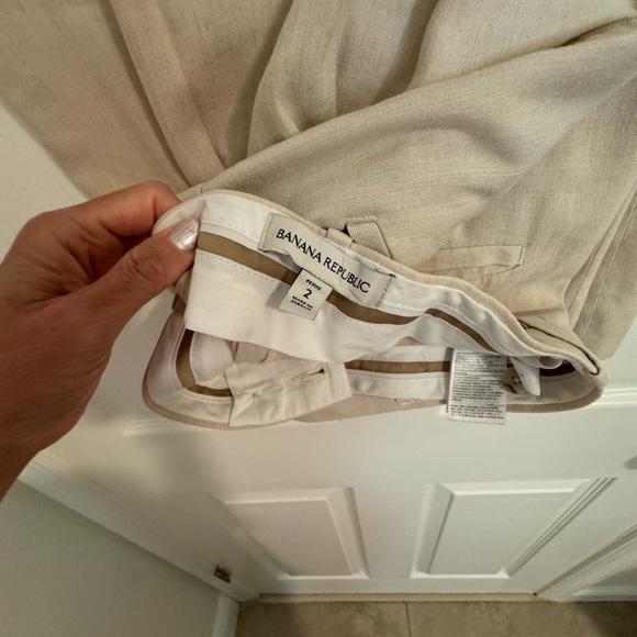 Banana Republic Lena Wide-Leg Linen-Blend Pant - Picture 6 of 8